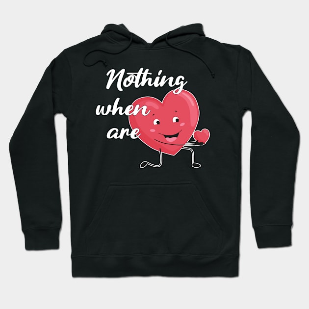 Valentine's Day Girlfriend Boyfriend Husband Wife Hoodie by The Number One